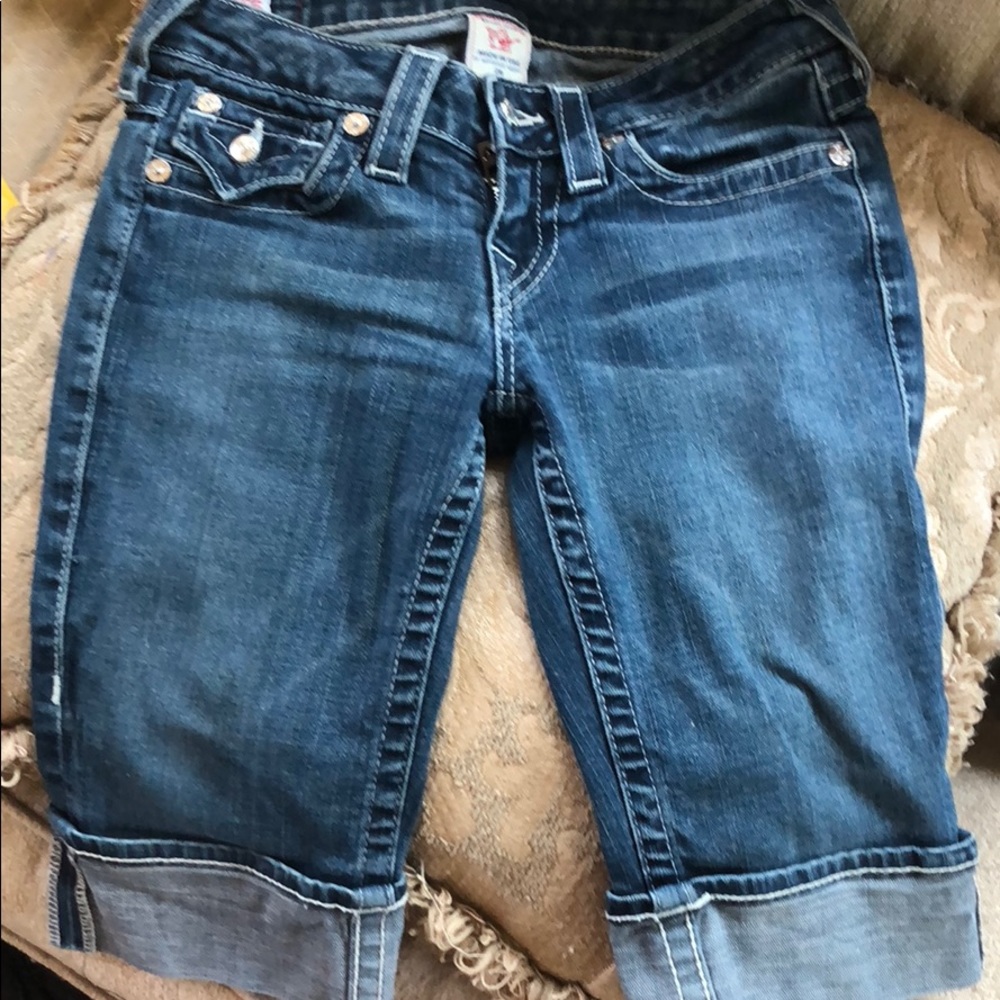 True religion Bermuda Jean shorts size 26